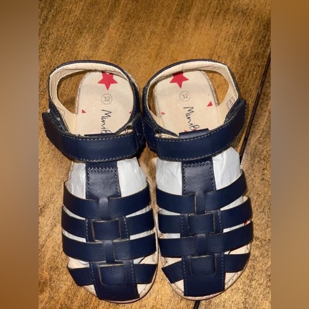 Mini Biden New Leather Sandals